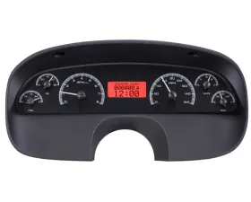 Dakota Digital VHX Instruments Black Alloy Background Red for 1991-1996 Chevrolet Caprice, Impala SS