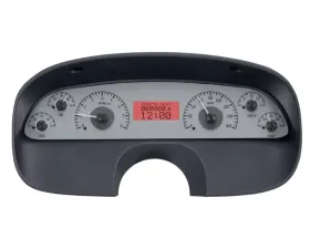 Dakota Digital VHX Instruments Silver Alloy Background Red for 1991-1996 Chevrolet Caprice, Impala SS