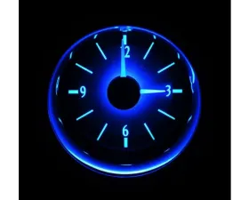 Dakota Digital VHX Clock 3 Round Universal 16-Inch Silver Alloy Blue Background
