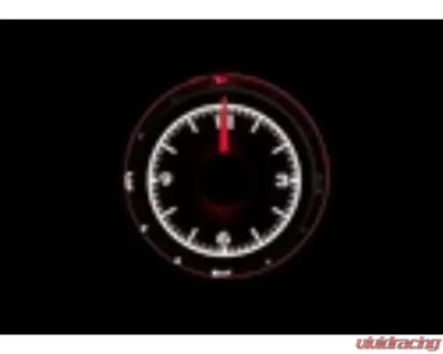 Dakota Digital Round Universal VHX Clock 2-1/16" Black Alloy White Face - VLC-16-2-K-W