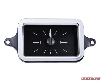 Dakota Digital Analog Clock for VHX System, Black Alloy Background, Red, 1940 Chevrolet - VLC-40C-K-R