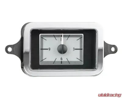 Dakota Digital VLC-40C-S-R Analog Clock for 1940 Chevrolet VHX System Silver Alloy Red - VLC-40C-S-R