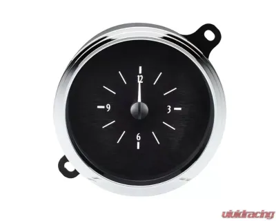 Dakota Digital Analog Clock Black Alloy Background White for 1941-1948 Ford Car VLC-42F-K-W - VLC-42F-K-W