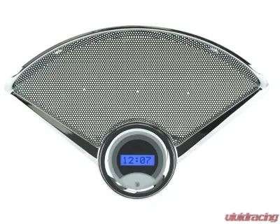 Dakota Digital VLK-55C-C-B Clock Carbon Fiber Background Blue for 1955-1956 Chevrolet - VLK-55C-C-B