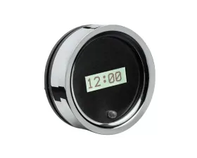 Dakota Digital Clock Black Alloy Background Red Chevrolet Car 1955-1956