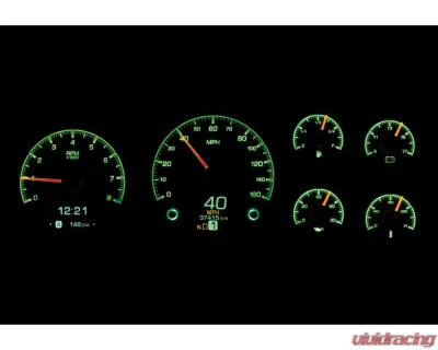 Dakota Digital Silver Face HDX System for 1995-1998 Chevrolet GMC Pickup HDX-95C-PU-S - HDX-95C-PU-S