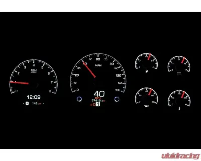 Dakota Digital Silver Face HDX System for 1995-1998 Chevrolet GMC Pickup HDX-95C-PU-S - HDX-95C-PU-S