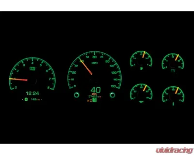 Dakota Digital Silver Face HDX System for 1995-1998 Chevrolet GMC Pickup HDX-95C-PU-S - HDX-95C-PU-S