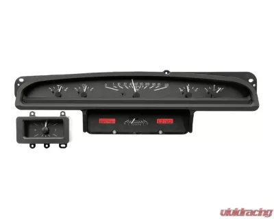 Dakota Digital VHX System Red Display Black Alloy Face for 1970-1971 Ford Torino - VHX-70F-TOR-K-R
