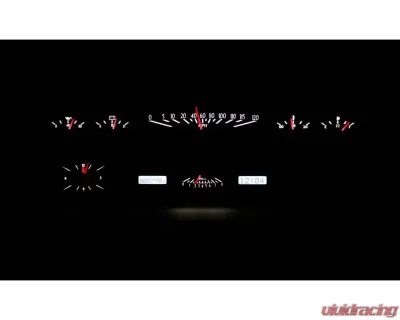 Dakota Digital VHX System White Display Silver Alloy Face for 1970-1971 Ford Torino - VHX-70F-TOR-S-W