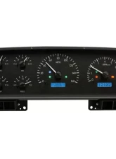 Dakota Digital VHX-87F-PU-K-B Blue Display Black Alloy Face VHX System for 1987-1991 Ford Pickup                                     - VHX-87F-PU-K-B - Image 4