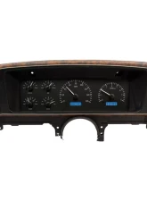 Dakota Digital VHX-87F-PU-K-B Blue Display Black Alloy Face VHX System for 1987-1991 Ford Pickup                                     - VHX-87F-PU-K-B - Image 2