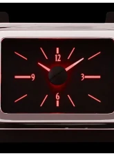 Dakota Digital VLC-40F-K-R Red Display Black Alloy Analog Clock for 1940 Ford Car                                     - VLC-40F-K-R - Image 2