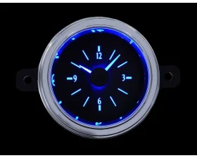 Dakota Digital Blue Display Black Alloy Style Face Analog Clock Ford Car 1949-1950