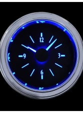 Dakota Digital VLC-49F-K-B Blue Display Black Alloy Analog Clock for 1949-1950 Ford Car                                     - VLC-49F-K-B - Image 2
