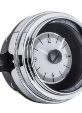 Dakota Digital Red Display Silver Alloy Style Face Analog Clock for 1949-1950 Ford Car                                     - VLC-49F-S-R - Image 2