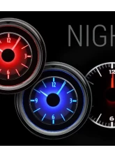 Dakota Digital Analog Clock White Display Silver Alloy Face for 1955-1956 Chevrolet Car                                     - VLC-55C-S-W - Image 2