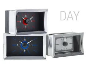 Dakota Digital Analog Clock Blue Display Carbon Fiber Style for 1957 Chevy Car