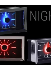 Dakota Digital Analog Clock Blue Display Carbon Fiber Style for 1957 Chevy Car                                     - VLC-57C-C-B - Image 2