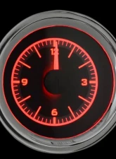 Dakota Digital Analog Clock Red Display Black Alloy Face for 1958-1962 Chevrolet Corvette                                     - VLC-58C-VET-K-R - Image 2