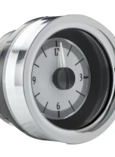 Dakota Digital Red Display Silver Alloy Analog Clock for 1958-1962 Chevrolet Corvette                                     - VLC-58C-VET-S-R - Image 2