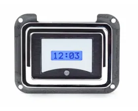 Dakota Digital VLK-40F-S-B Blue Display Silver Alloy Digital Clock for 1940 Ford Car