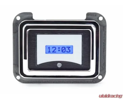 Dakota Digital VLK-40F-S-W White Display Silver Alloy Digital Clock for 1940 Ford Car - VLK-40F-S-W