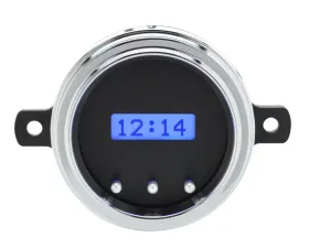 Dakota Digital VLK-49F-K-B Blue Display Black Alloy Digital Clock for 1949-1950 Ford Car