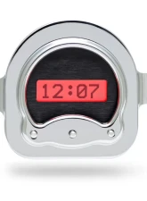 Dakota Digital VLK-51F-K-R Red Display Black Alloy Style Face Digital Clock for 1951 Ford                                     - VLK-51F-K-R - Image 2