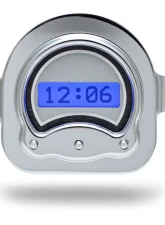 Dakota Digital VLK-51F-S-B Blue Display Silver Alloy Face Digital Clock for 1951 Ford Car                                     - VLK-51F-S-B - Image 2