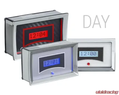 Dakota Digital VLK-57C-C-R Red Display Carbon Fiber Digital Clock for 1957 Chevrolet - VLK-57C-C-R