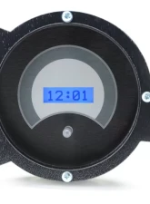 Dakota Digital Blue Display Silver Alloy Digital Clock for 1969-1970 Ford Mustang VLK-69F-MUS-S-B                                     - VLK-69F-MUS-S-B - Image 2