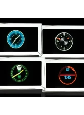 Dakota Digital GLC-57C GRFX Style Clock for 1957 Chevrolet, Black Face, Digital Display                                     - GLC-57C - Image 3