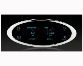 Dakota Digital MFD3-1012-B 6 Gauge Ion Brushed Metric Custom Build for Classic Vehicles