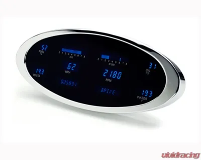 Dakota Digital MFD3-1012-C-T 6 Gauge Ion Chrome Metric Custom Build System - MFD3-1012-C-T