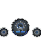 Dakota Digital 5 Gauge Round Carbon Fiber MHX System Metric Custom Build MHX-1015-C-B                                     - MHX-1015-C-B - Image 2