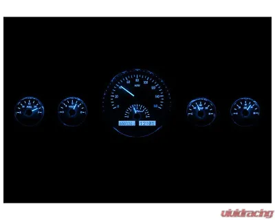 Dakota Digital 5 Gauge Round Carbon Fiber MHX System Metric Custom Build MHX-1015-C-B - MHX-1015-C-B