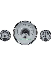 Dakota Digital 5 Gauge Round Silver Alloy MHX System Metric Custom Build MHX-1015-S-W                                     - MHX-1015-S-W - Image 2