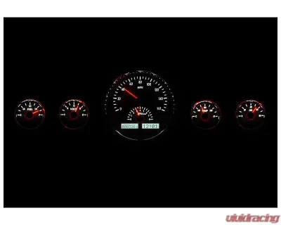 Dakota Digital 5 Gauge Round Silver Alloy MHX System Metric Custom Build MHX-1015-S-W - MHX-1015-S-W