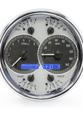 Dakota Digital Single Round Silver Alloy MHX System for Custom Metric Builds                                     - MHX-1019-S-B - Image 4