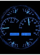 Dakota Digital Single Round Silver Alloy MHX System for Custom Metric Builds                                     - MHX-1019-S-B - Image 3