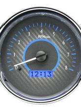 Dakota Digital 5.4" Triple Round Carbon Fiber MHX System for Metric Custom Build MHX-1020-C-B                                     - MHX-1020-C-B - Image 4