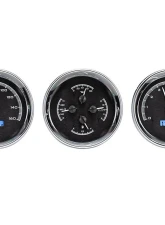 Dakota Digital 5.4" Triple Round Black Alloy MHX System for Custom Metric Build MHX-1020-K-B                                     - MHX-1020-K-B - Image 4