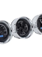 Dakota Digital 5.4" Triple Round Black Alloy MHX System for Custom Metric Build MHX-1020-K-B                                     - MHX-1020-K-B - Image 2