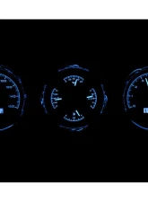 Dakota Digital 5.4" Triple Round Black Alloy MHX System for Custom Metric Build MHX-1020-K-B                                     - MHX-1020-K-B - Image 3