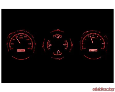 Dakota Digital 5.4" Triple Round Black Alloy MHX System Metric Custom Build MHX-1020-K-R - MHX-1020-K-R