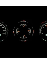 Dakota Digital 5.4" Triple Round Black Alloy MHX System for Custom Builds MHX-1020-K-W                                     - MHX-1020-K-W - Image 2