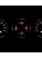 Dakota Digital 5.4" Triple Round Silver Alloy MHX System for Metric Custom Build                                     - MHX-1020-S-W - Image 3