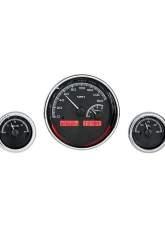 Dakota Digital MHX-1022-K-R 5-Piece Round Black Alloy 5-1/2"/3" Metric Custom Build                                     - MHX-1022-K-R - Image 3