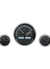 Dakota Digital MHX-1022-K-W 5-Piece Round Black Alloy 5-1/2"/3" Metric Custom Build                                     - MHX-1022-K-W - Image 3